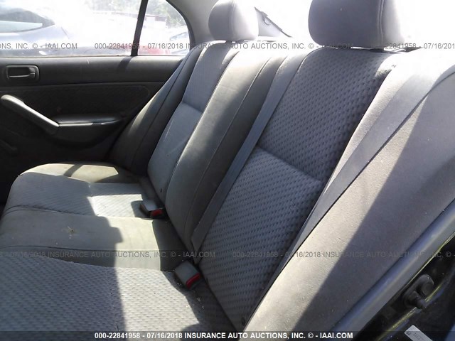 1HGES16385L018048 - 2005 HONDA CIVIC DX VP BLACK photo 8
