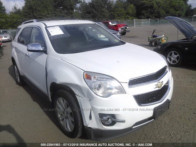 2GNALFEC6B1225670 - 2011 CHEVROLET EQUINOX LTZ WHITE photo 1