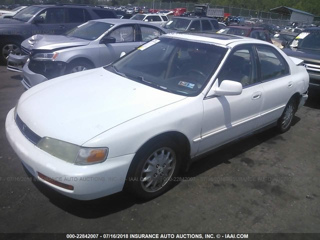 1HGCD5657TA117284 - 1996 HONDA ACCORD EX/EX-R WHITE photo 2