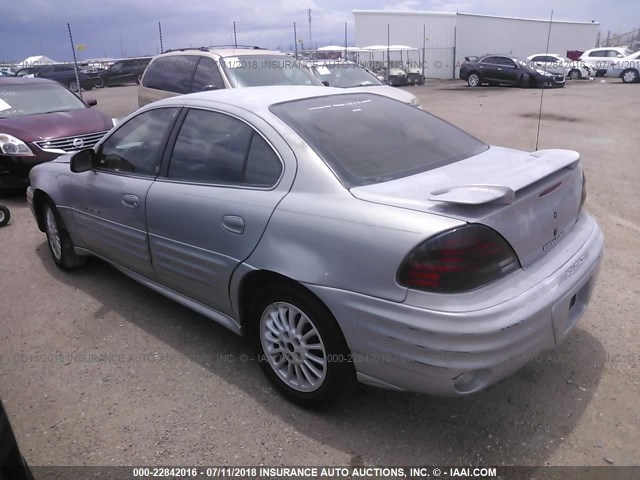 1G2NG52EXYC534273 - 2000 PONTIAC GRAND AM SE2 SILVER photo 3