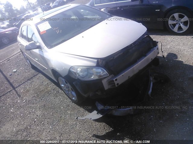 1G1ZC5EB3AF156076 - 2010 CHEVROLET MALIBU 1LT GOLD photo 1
