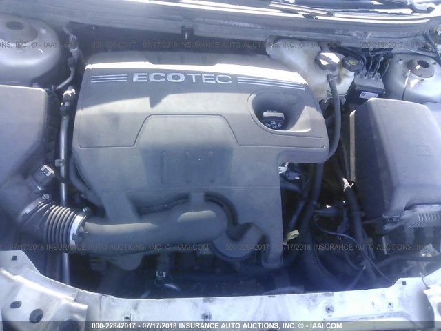 1G1ZC5EB3AF156076 - 2010 CHEVROLET MALIBU 1LT GOLD photo 10