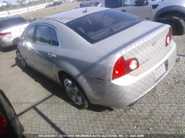 1G1ZC5EB3AF156076 - 2010 CHEVROLET MALIBU 1LT GOLD photo 3