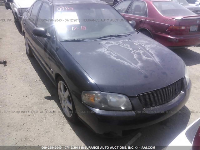 3N1AB51A54L741856 - 2004 NISSAN SENTRA 2.5S BLACK photo 1