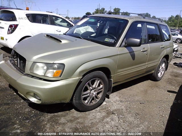 JF1SG69604H760599 - 2004 SUBARU FORESTER 2.5XT GREEN photo 2