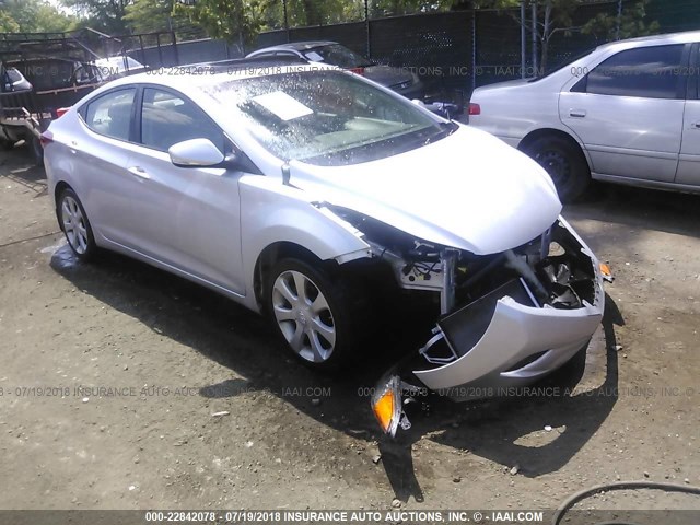 KMHDH4AE9CU443039 - 2012 HYUNDAI ELANTRA GLS/LIMITED SILVER photo 1