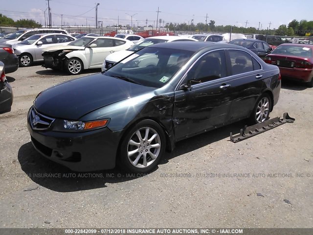 JH4CL96887C004570 - 2007 ACURA TSX GREEN photo 2