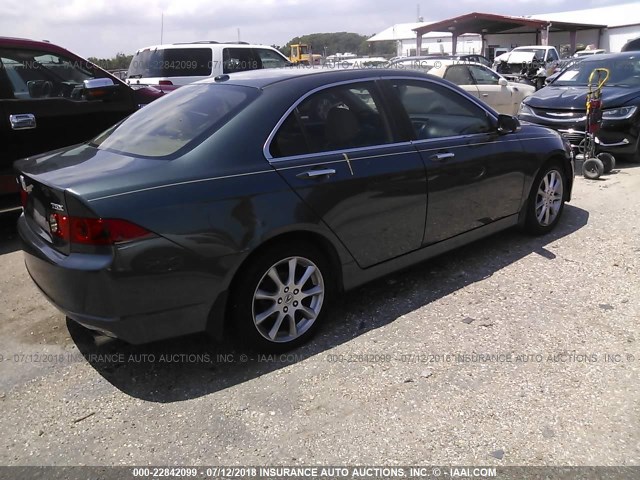 JH4CL96887C004570 - 2007 ACURA TSX GREEN photo 4