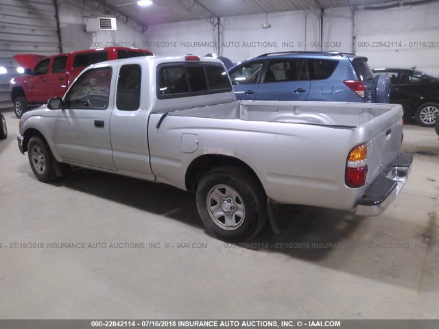 5TEVL52N61Z847514 - 2001 TOYOTA TACOMA XTRACAB SILVER photo 3