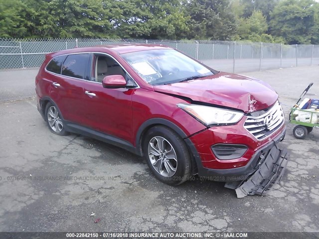 KM8SMDHFXDU003933 - 2013 HYUNDAI SANTA FE GLS/LIMITED RED photo 1