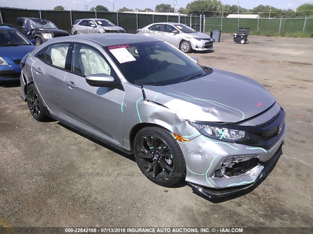 SHHFK7G49JU219966 - 2018 HONDA CIVIC SPORT 银色 照片 1