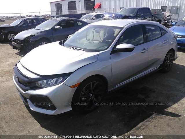 SHHFK7G49JU219966 - 2018 HONDA CIVIC SPORT 银色 照片 2