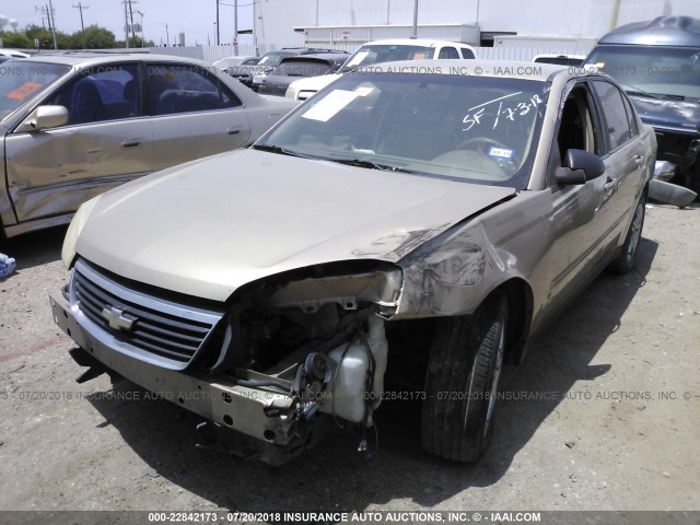 1G1ZS51846F277915 - 2006 CHEVROLET MALIBU LS 棕色 照片 2