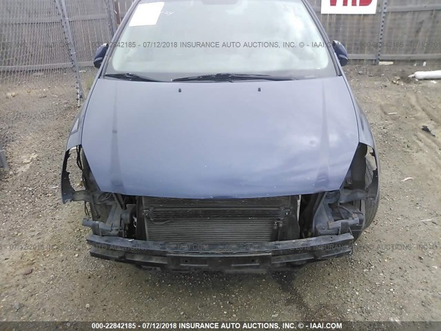 KNDMB233486225821 - 2008 KIA SEDONA EX/LX BLUE photo 6