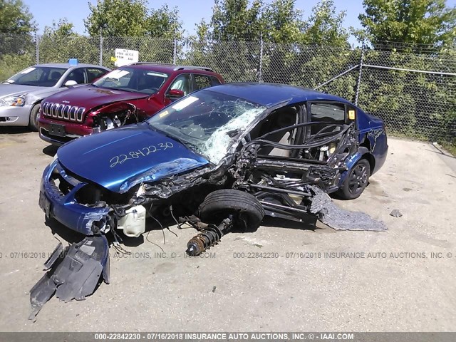 1G8AJ55F26Z115791 - 2006 SATURN ION LEVEL 2 BLUE photo 2