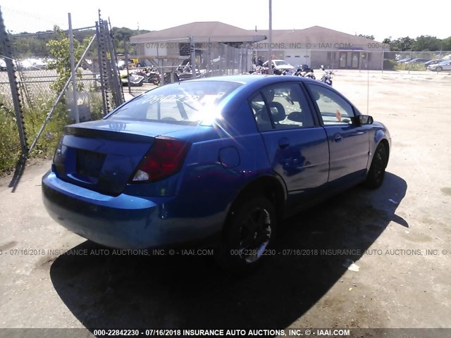 1G8AJ55F26Z115791 - 2006 SATURN ION LEVEL 2 BLUE photo 4