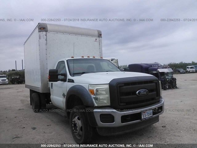 1FDUF4GT7CEB57809 - 2012 FORD F450 SUPER DUTY WHITE photo 1