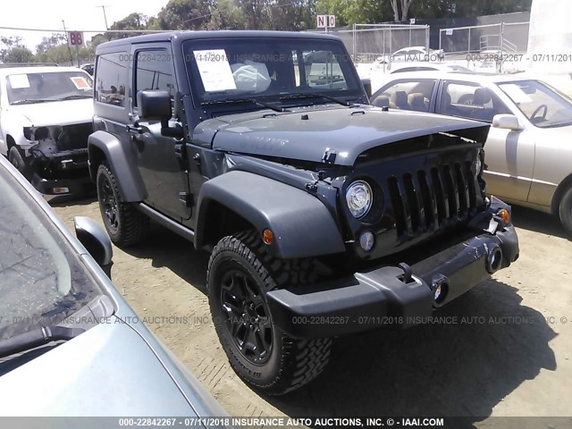 1C4AJWAG9HL751477 - 2017 JEEP WRANGLER SPORT ნაცრისფერი ფოტო 1
