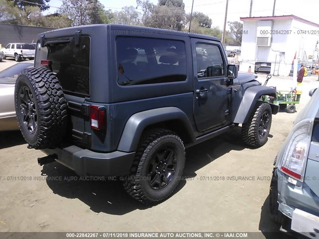 1C4AJWAG9HL751477 - 2017 JEEP WRANGLER SPORT GRAY photo 4