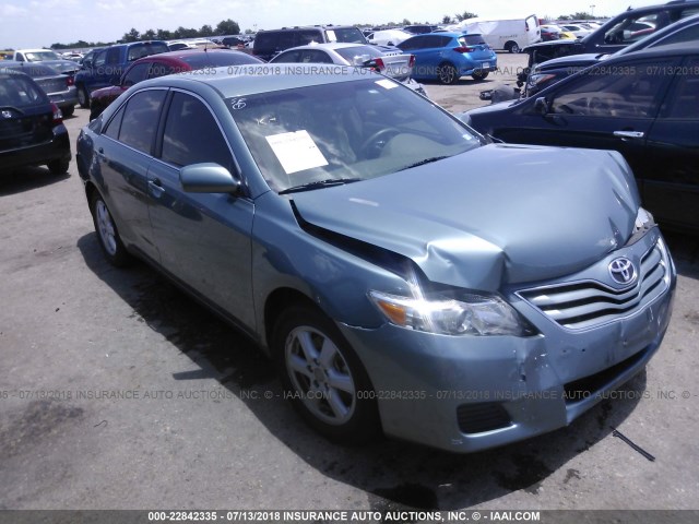 4T4BF3EK2AR032124 - 2010 TOYOTA CAMRY SE/LE/XLE TEAL photo 1