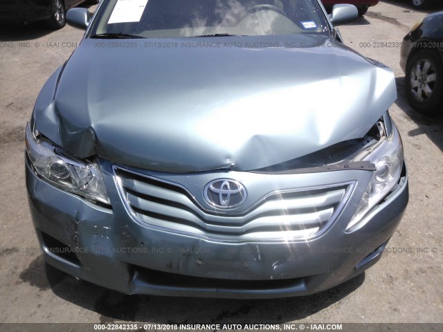 4T4BF3EK2AR032124 - 2010 TOYOTA CAMRY SE/LE/XLE TEAL photo 6