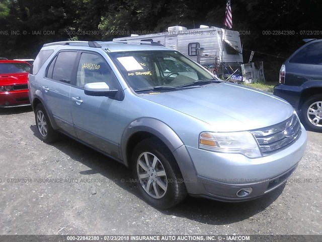 1FMDK02W88GA40564 - 2008 FORD TAURUS X SEL BLUE photo 1