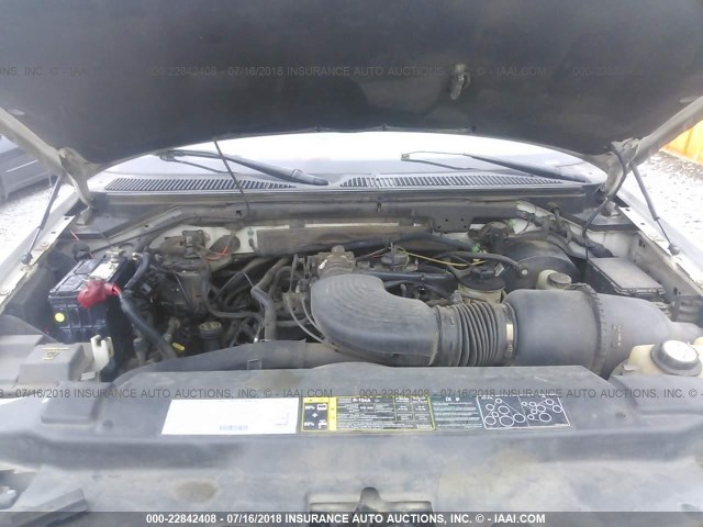 1FTRW07L83KA53348 - 2003 FORD F150 SUPERCREW WHITE photo 10