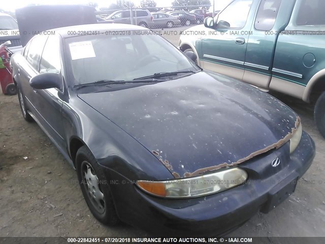 1G3NK52T41C243802 - 2001 OLDSMOBILE ALERO GX BLACK photo 1