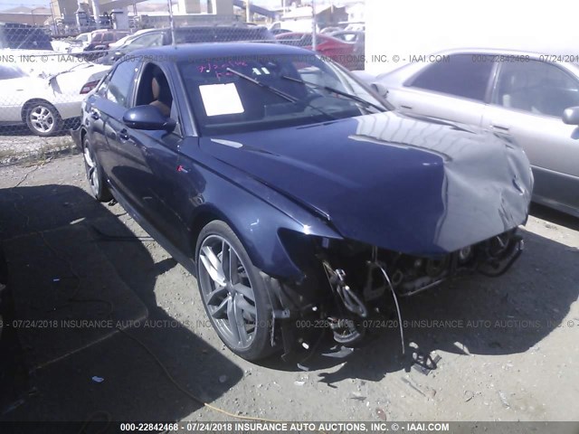 WAUHGAFC8GN057580 - 2016 AUDI A6 PRESTIGE BLUE photo 1