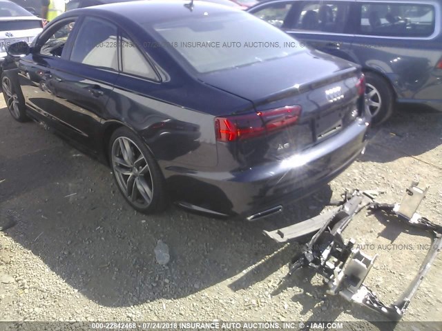 WAUHGAFC8GN057580 - 2016 AUDI A6 PRESTIGE ლურჯი ფოტო 3
