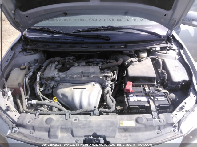 JTKJF5C75B3005634 - 2011 TOYOTA SCION TC 灰色 照片 10