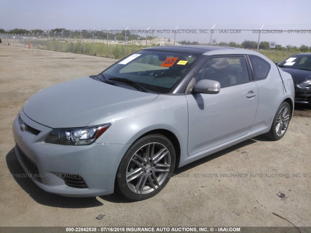 JTKJF5C75B3005634 - 2011 TOYOTA SCION TC 灰色 照片 2