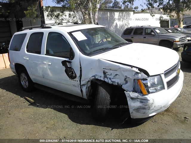 1GNSCBE07ER123096 - 2014 CHEVROLET TAHOE C1500 LT WHITE photo 1