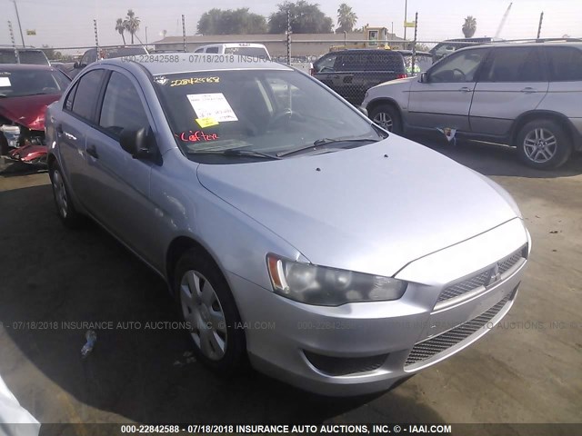 JA3AU16U88U001635 - 2008 MITSUBISHI LANCER DE SILVER photo 1