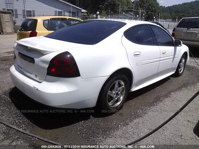 2G2WS522841358316 - 2004 PONTIAC GRAND PRIX GT2 თეთრი ფოტო 4