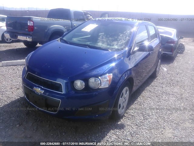 1G1JA6SG1D4257688 - 2013 CHEVROLET SONIC LS 蓝色 照片 2