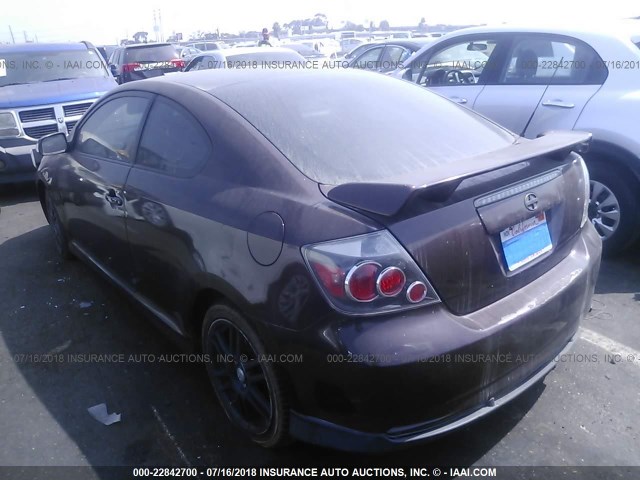 JTKDE167180230499 - 2008 TOYOTA SCION TC 紫色 照片 3