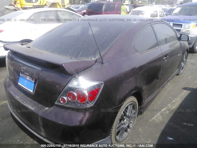 JTKDE167180230499 - 2008 TOYOTA SCION TC 紫色 照片 4