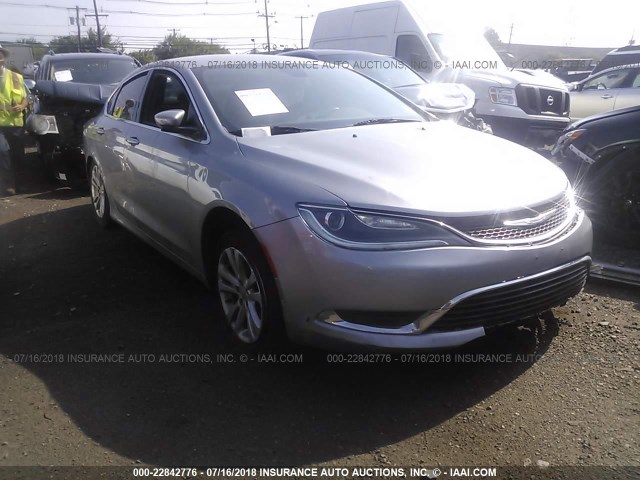1C3CCCAB6FN639635 - 2015 CHRYSLER 200 LIMITED SILVER photo 1