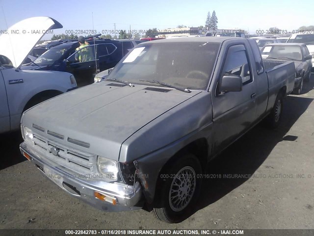 1N6SD16S3LC420704 - 1990 NISSAN D21 KING CAB GRAY photo 2