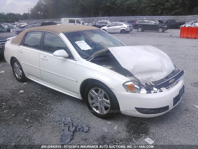 2G1WC57M291145185 - 2009 CHEVROLET IMPALA 2LT WHITE photo 1