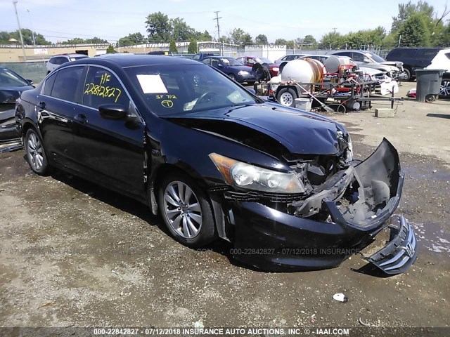 1HGCP2F79BA002062 - 2011 HONDA ACCORD EX BLACK photo 1