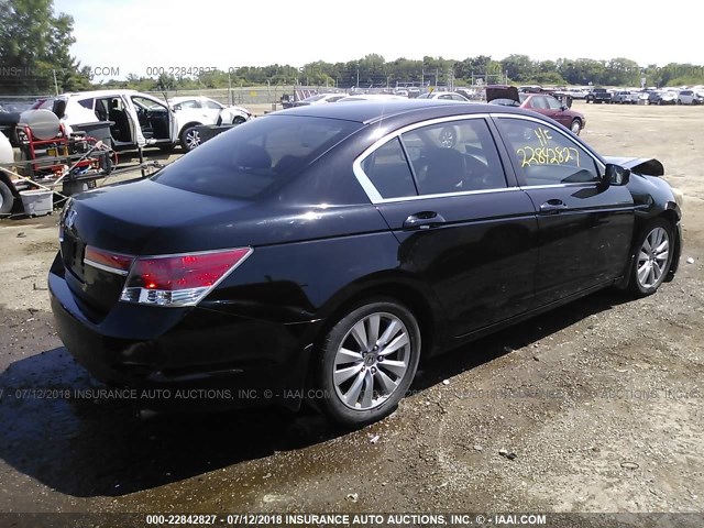 1HGCP2F79BA002062 - 2011 HONDA ACCORD EX BLACK photo 4