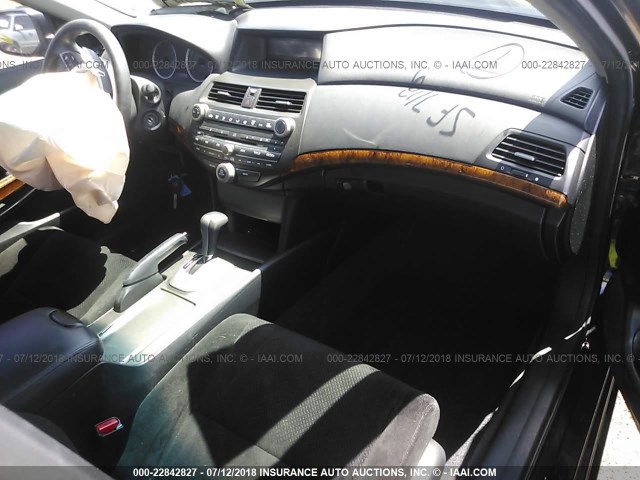 1HGCP2F79BA002062 - 2011 HONDA ACCORD EX BLACK photo 5