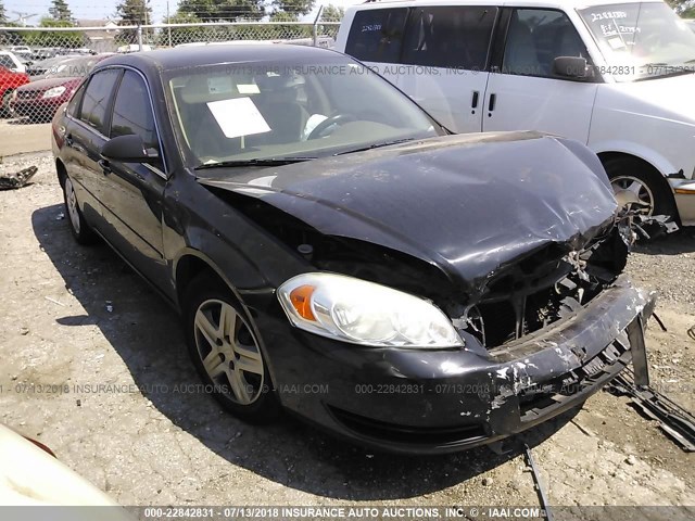 2G1WB58K581315473 - 2008 CHEVROLET IMPALA LS BLACK photo 1