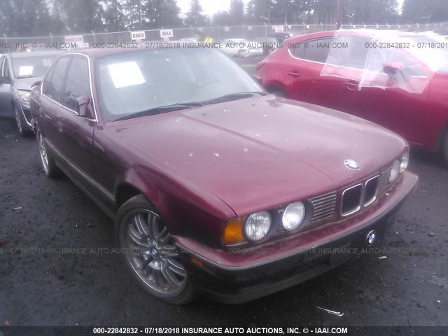 WBAHD631XNBJ71202 - 1992 BMW 525 I AUTOMATIC MAROON photo 1