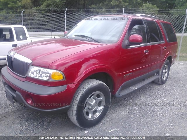 5LMPU28L7WLJ45727 - 1998 LINCOLN NAVIGATOR 红色 照片 2