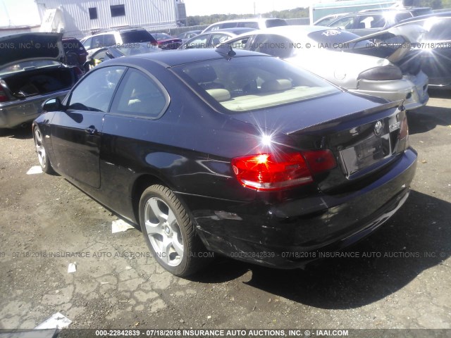 WBAWB33587PV71876 - 2007 BMW 328 I BLACK photo 3