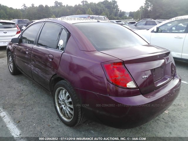 1G8AJ55FX7Z108704 - 2007 SATURN ION LEVEL 2 BURGUNDY photo 3