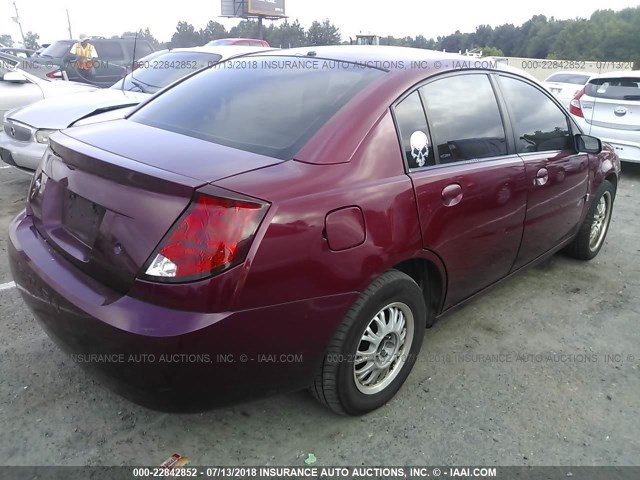 1G8AJ55FX7Z108704 - 2007 SATURN ION LEVEL 2 BURGUNDY photo 4
